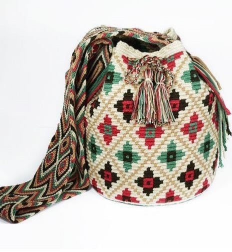 Tapestry long Handle Bucket Bag