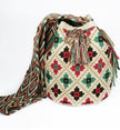 Tapestry long Handle Bucket Bag