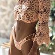 Lotus Crop Top Bell Sleeve Outfit