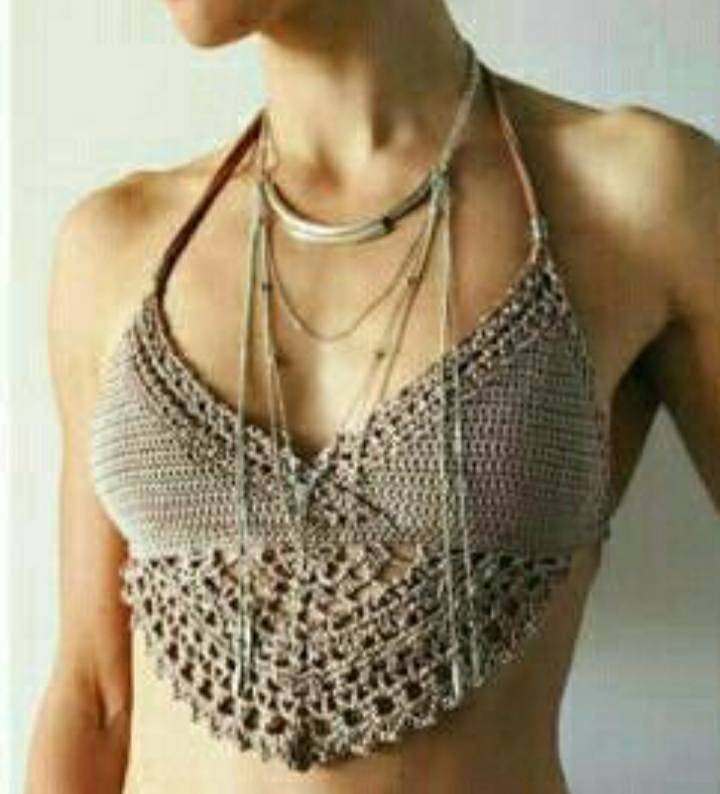 Halter Crochet Top