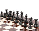 High gloss lacquered Handmade Mahogany and Oak Chessboard, Christmas gift