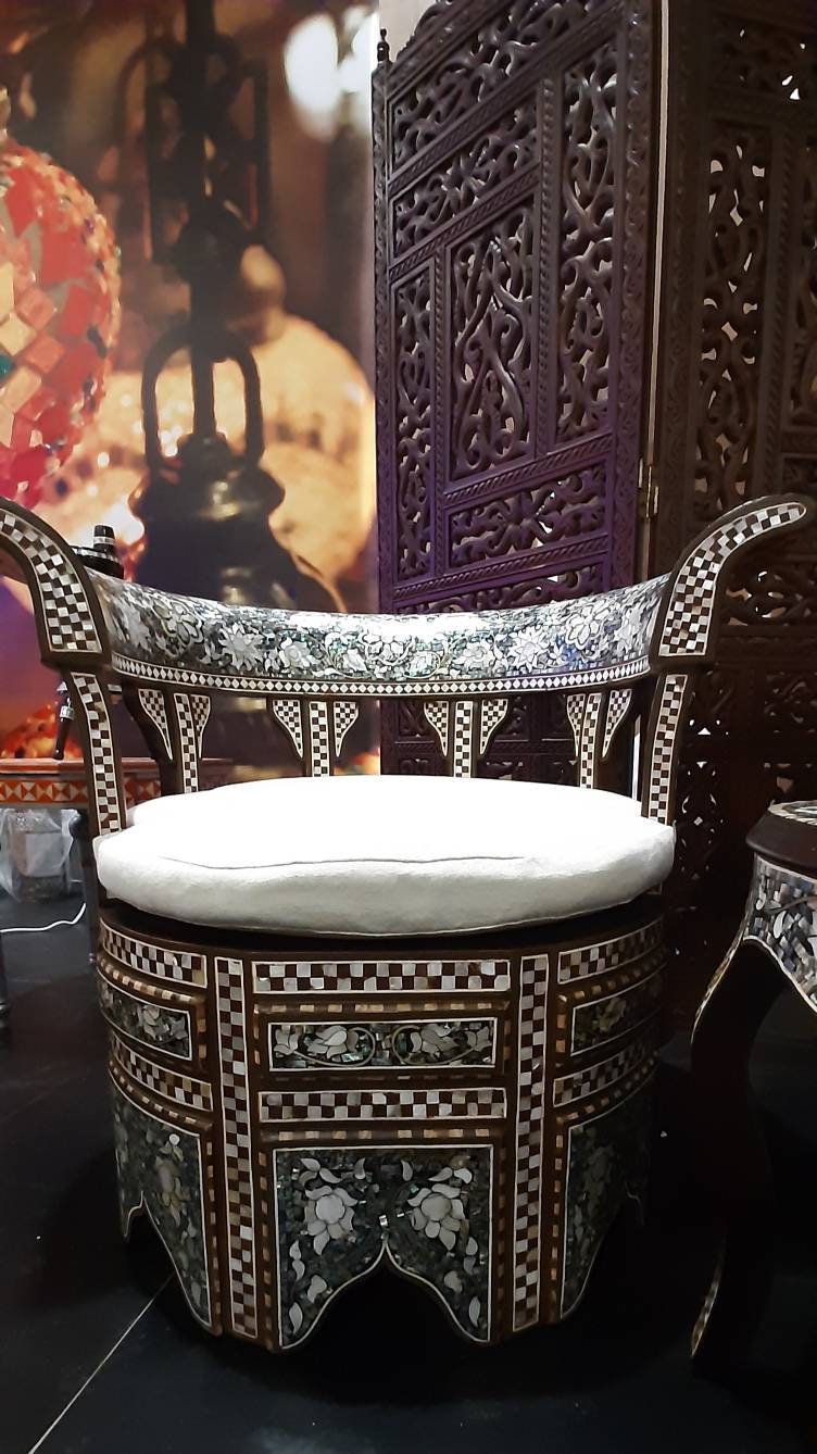 Luxury Living Set with Mother of Pearl Inlay