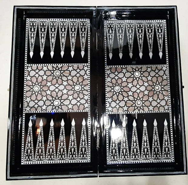 Classic Mother of Pearl Backgammon & Chessboard, Handmade Backgammon, Game set, Backgammon set, Wooden backgammon, Wooden handcraft