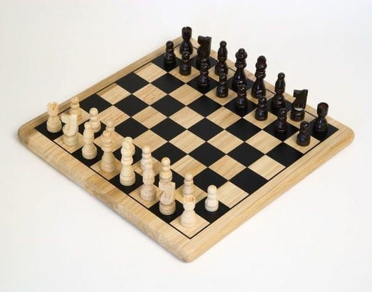 Solid Oakwood Checkers/Chessboard, Christmas Gift