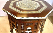 Arabesque Carved/OrnamentedLiving Set with Mother of Pearl Inlay