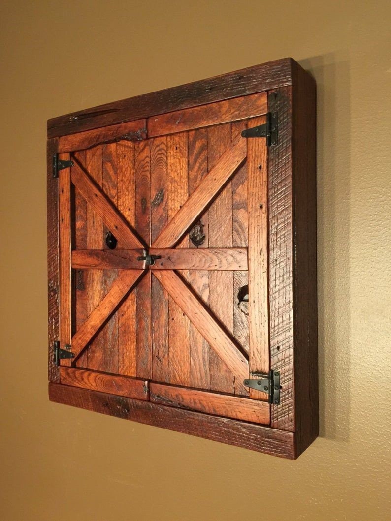 Rustic Solid Wood Dartboard. Christmas Gift