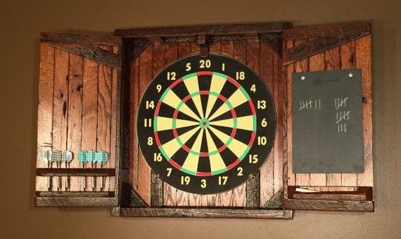 Rustic Solid Wood Dartboard. Christmas Gift