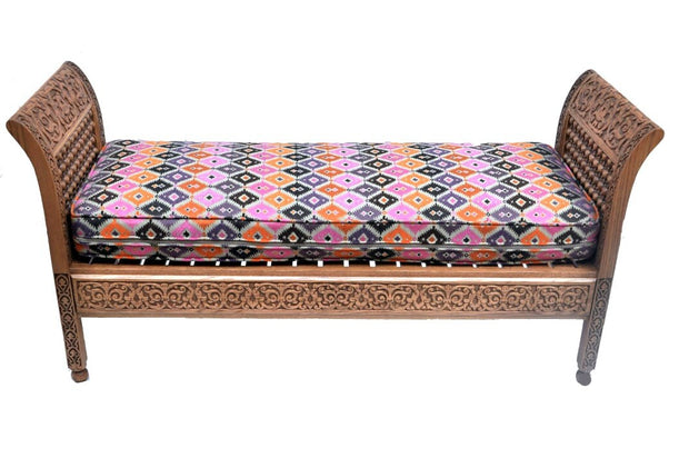 Carved Wooden Daybed