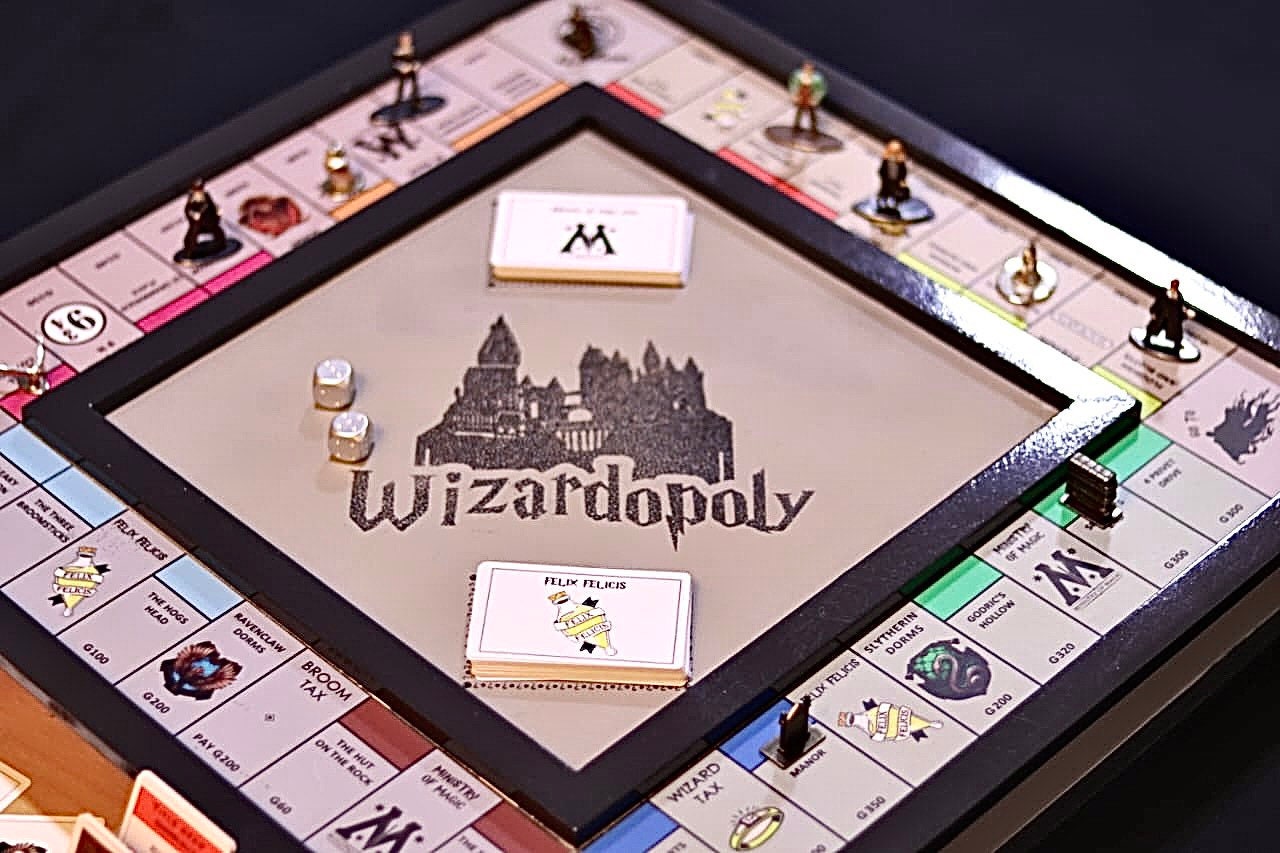 Customised Harry Potter Monopoly Wooden Board